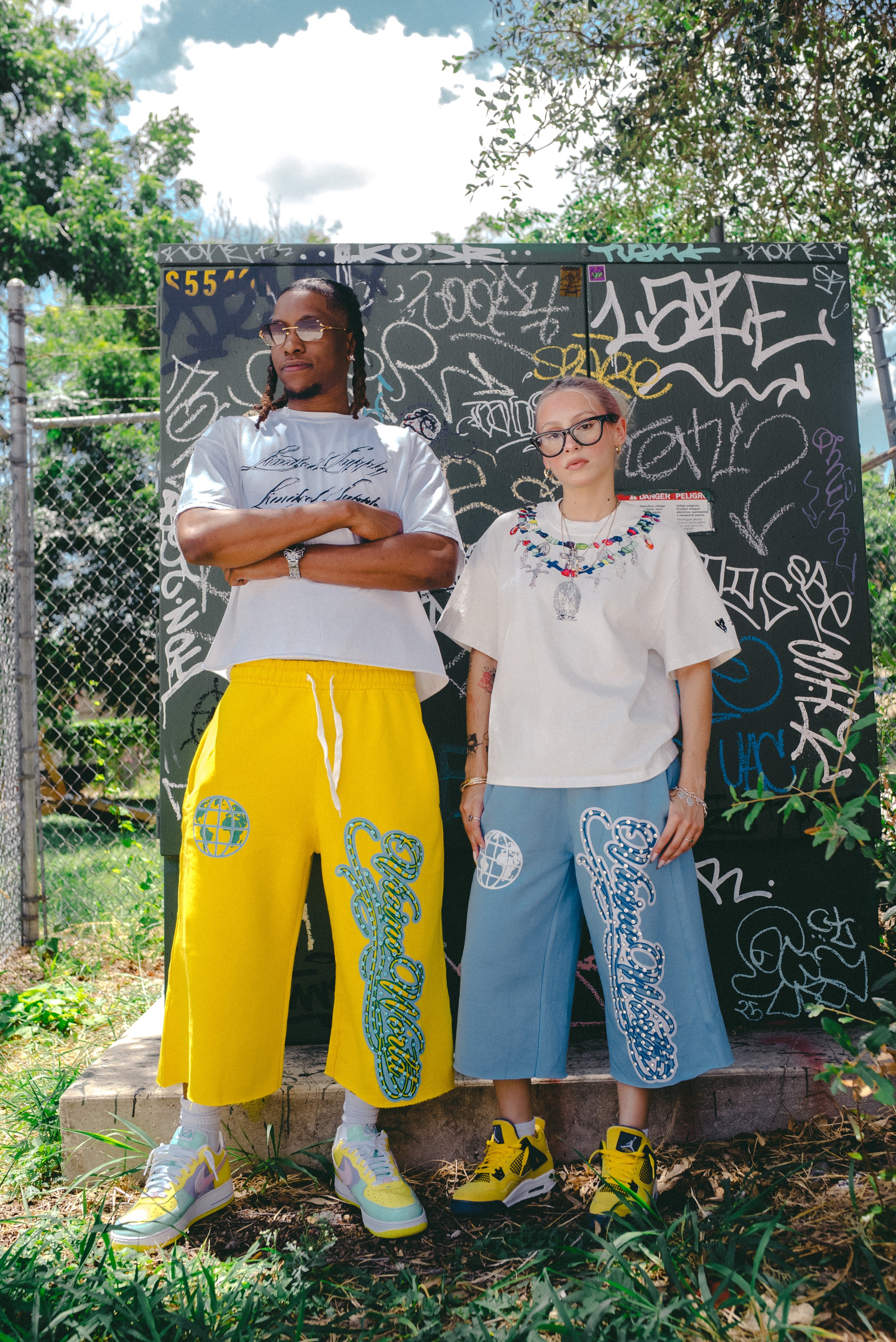 3/4 BIG DIAMOND SHORTS ( YELLOW )